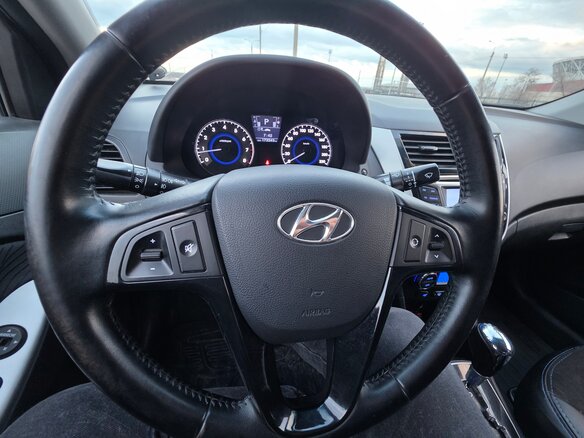 2012 Hyundai Solaris I, синий, 815000 рублей - вид 13