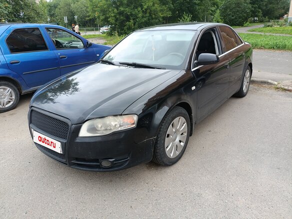 2007 Audi A4 III (B7), чёрный