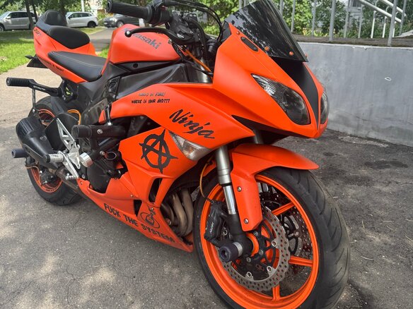 2011 Kawasaki ZX-6R Ninja, оранжевый, 850000 рублей - вид 1