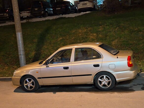 2007 Hyundai Accent ТагАЗ II, бежевый
