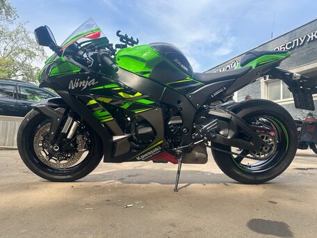 2019 Kawasaki ZX-10R Ninja, зелёный, 1210000 рублей, вид 5