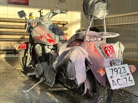 1997 Honda Shadow 400, красный, 350000 рублей, вид 3