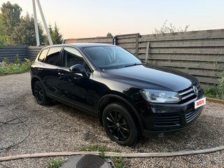 2012 Volkswagen Touareg II, чёрный, 2100000 рублей, вид 4