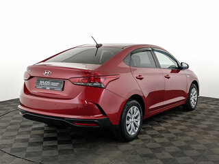 2021 Hyundai Solaris II Рестайлинг, красный, 1515000 рублей, вид 5