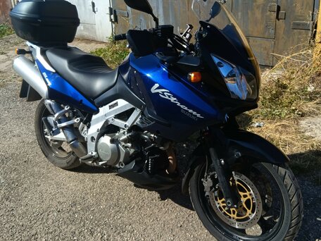 2002 Suzuki V-Strom 1000, синий, 500000 рублей, вид 4