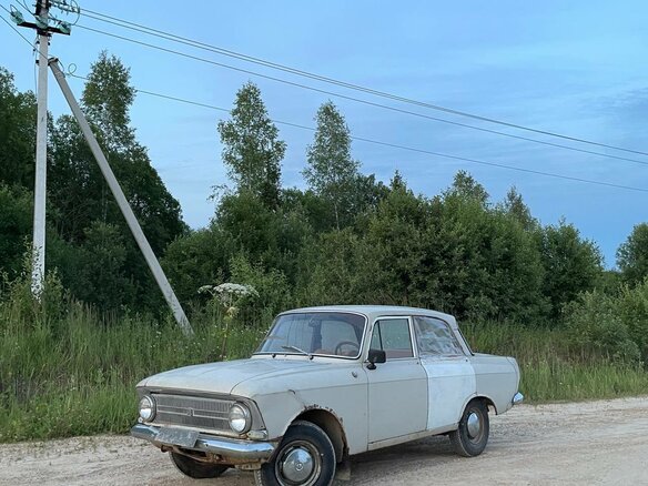 1974 Иж Москвич-412 ИЭ, серебристый, 55000 рублей