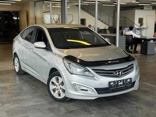 2014 Hyundai Solaris I Рестайлинг, серебристый, 728280 рублей, вид 3