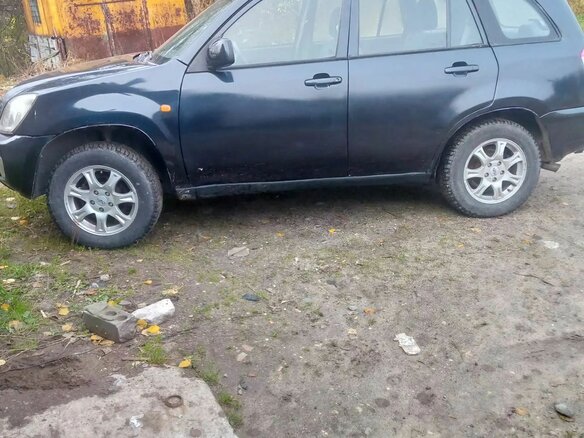 2007 Chery Tiggo (T11) I, чёрный, 190000 рублей