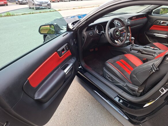 2022 Ford Mustang VI Рестайлинг, чёрный, 3480000 рублей - вид 34