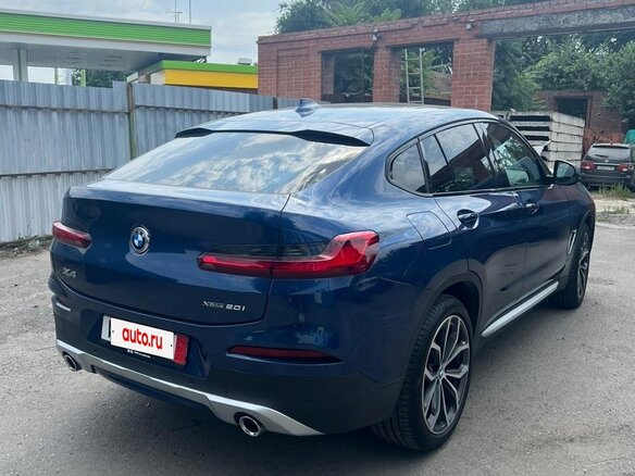 2019 BMW X4 20i II (G02), синий, 4200000 рублей - вид 3