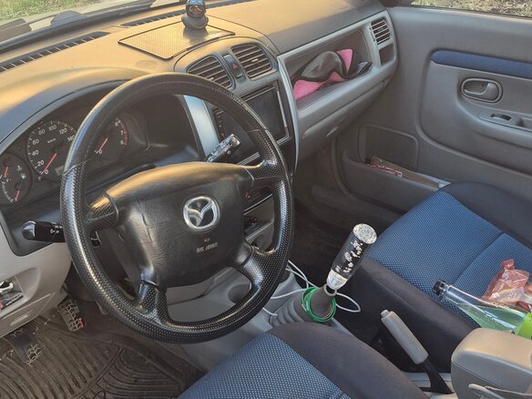 2002 Mazda Demio I (DW), серебристый, 150000 рублей - вид 4