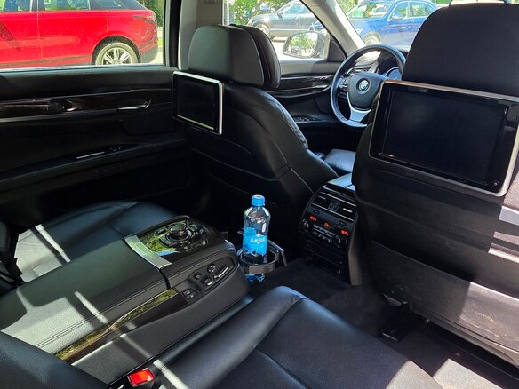 2013 BMW 7 серии Long 750Li xDrive V (F01/F02/F04) Рестайлинг, чёрный, 1400000 рублей - вид 30