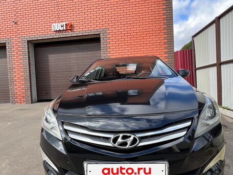2016 Hyundai Solaris I Рестайлинг, чёрный, 700000 рублей, вид 3