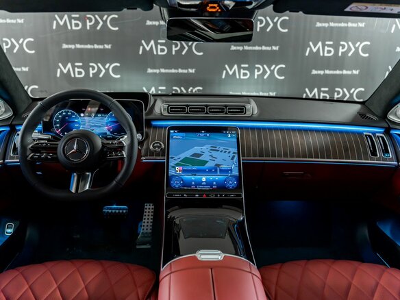 2024 Mercedes-Benz S-Класс 500 Long 4MATIC VII (W223), чёрный, 24351779 рублей - вид 1