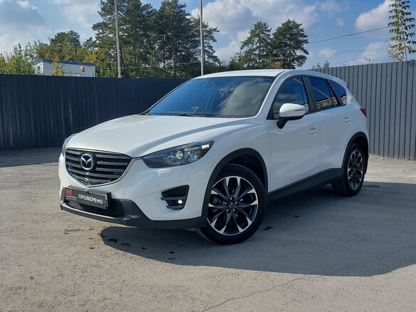 2016 Mazda CX-5 I Рестайлинг, белый, 1949000 рублей