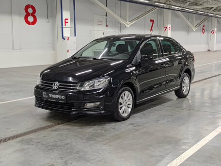 2019 Volkswagen Polo V Рестайлинг, чёрный, 1195000 рублей, вид 1