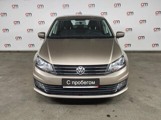 2017 Volkswagen Polo V Рестайлинг, бежевый, 1099000 рублей, вид 2