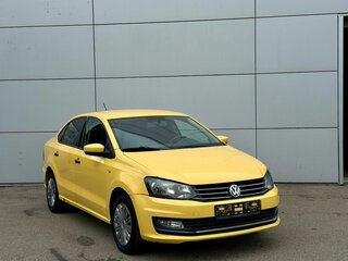 2019 Volkswagen Polo V Рестайлинг, жёлтый, 570000 рублей, вид 3