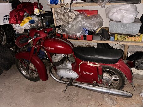 1967 Jawa 350/360, красный, 65000 рублей, вид 2