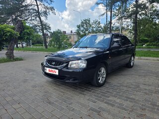 2010 Hyundai Accent ТагАЗ II, чёрный, 490000 рублей, вид 3