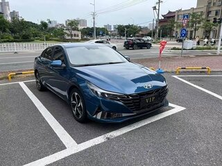 2021 Hyundai Elantra VII (CN7), синий, 1100000 рублей, вид 3