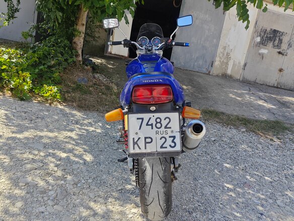 2002 Honda CB 400 Super Four, синий, 280000 рублей - вид 12