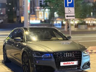 2014 Audi A8 Long III (D4) Рестайлинг, серый, 3550000 рублей, вид 5