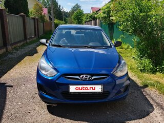 2011 Hyundai Solaris I, синий, 530000 рублей, вид 3