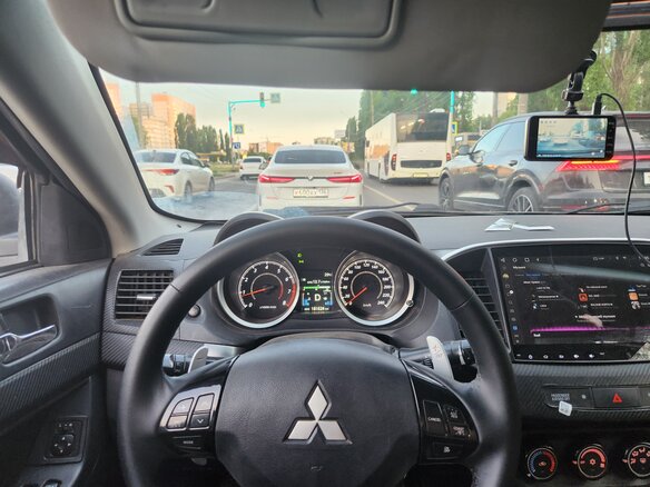 2008 Mitsubishi Lancer X, чёрный, 500000 рублей - вид 5