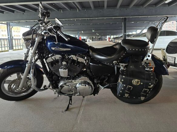 2013 Harley-Davidson Sportster 1200, синий, 700000 рублей - вид 2