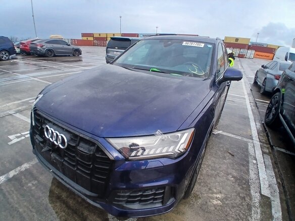 2023 Audi Q7 45 TFSI II (4M) Рестайлинг, синий, 4950000 рублей - вид 33