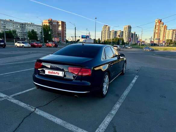 2010 Audi A8 Long III (D4), синий, 1650000 рублей - вид 6