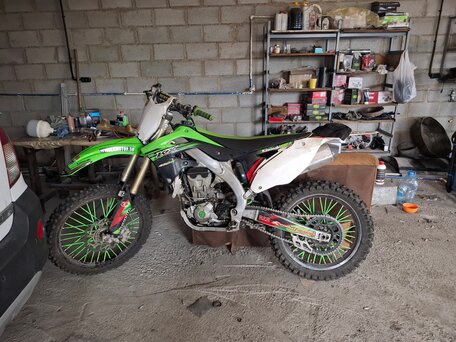 2014 Kawasaki KX 450, зелёный, 330000 рублей, вид 1