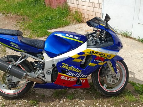2002 Suzuki GSX-R 600, синий, 365000 рублей, вид 4