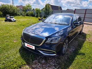 2020 Mercedes-Benz Maybach S-Класс 560 I (X222) Рестайлинг, синий, 7500000 рублей, вид 1