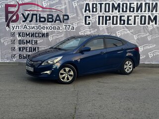 2016 Hyundai Solaris I Рестайлинг, синий, 990000 рублей, вид 3