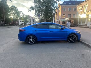 2018 Hyundai Elantra VI (AD), синий, 1290000 рублей, вид 2