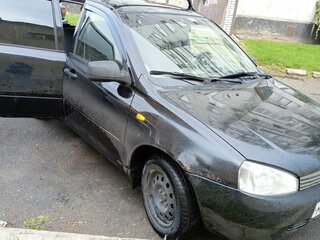 2010 Lada (ВАЗ) Kalina I, чёрный, 150000 рублей, вид 4
