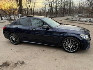 2019 Mercedes-Benz C-Класс 180 IV (W205) Рестайлинг, синий, 2450000 рублей, вид 2