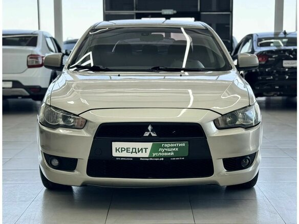 2008 Mitsubishi Lancer X, бежевый, 829000 рублей - вид 1