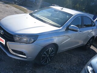 2017 Lada (ВАЗ) Vesta I, серебристый, 650000 рублей, вид 2