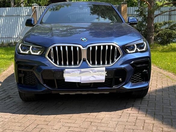 2021 BMW X6 30d III (G06), синий, 10850000 рублей - вид 1