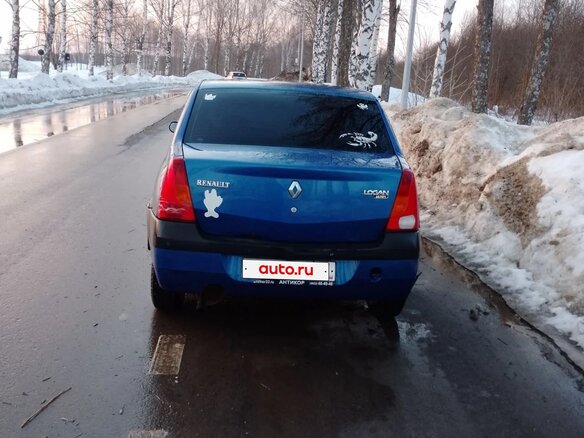 2005 Renault Logan I, синий - вид 2