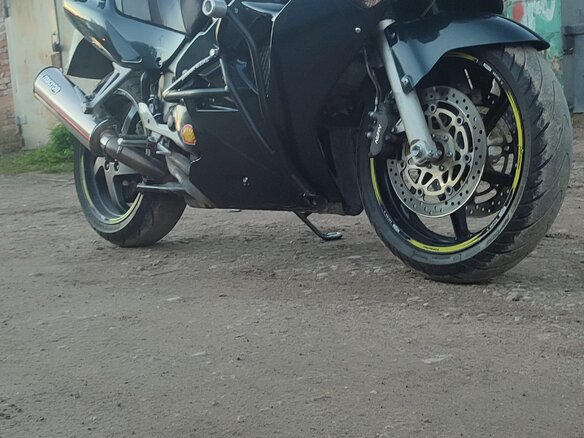 2000 Honda VFR 800, зелёный - вид 2