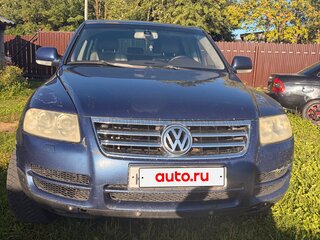2004 Volkswagen Touareg I, синий, 615000 рублей, вид 2