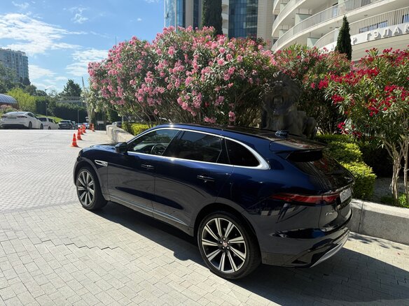 2021 Jaguar F-Pace I Рестайлинг, синий, 4990000 рублей - вид 3