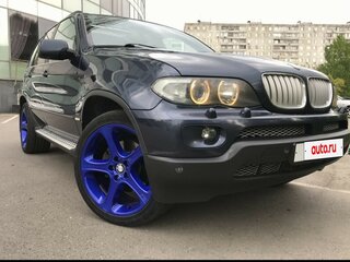 2004 BMW X5 4.4i I (E53) Рестайлинг, синий, 1150000 рублей, вид 1