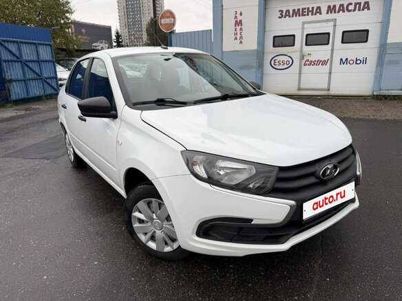 2021 Lada (ВАЗ) Granta I Рестайлинг, белый, 399000 рублей - вид 1