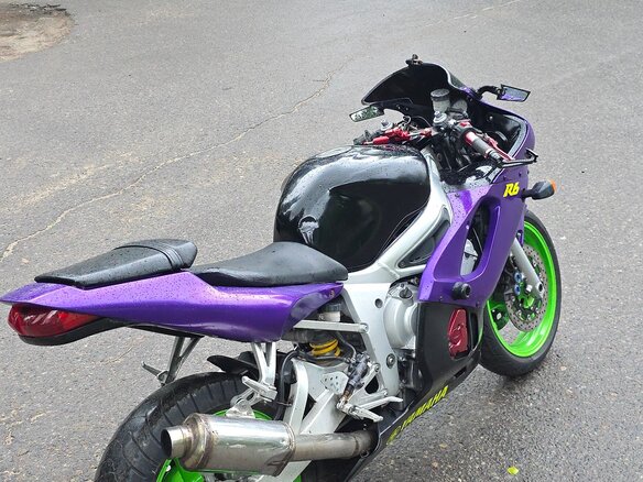 2002 Yamaha YZF-R6, фиолетовый, 330000 рублей - вид 4