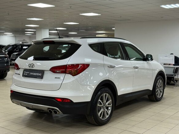 2013 Hyundai Santa Fe III, белый, 1315000 рублей - вид 4